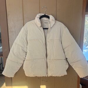 a new day Women's Off-White Puffer Jacket